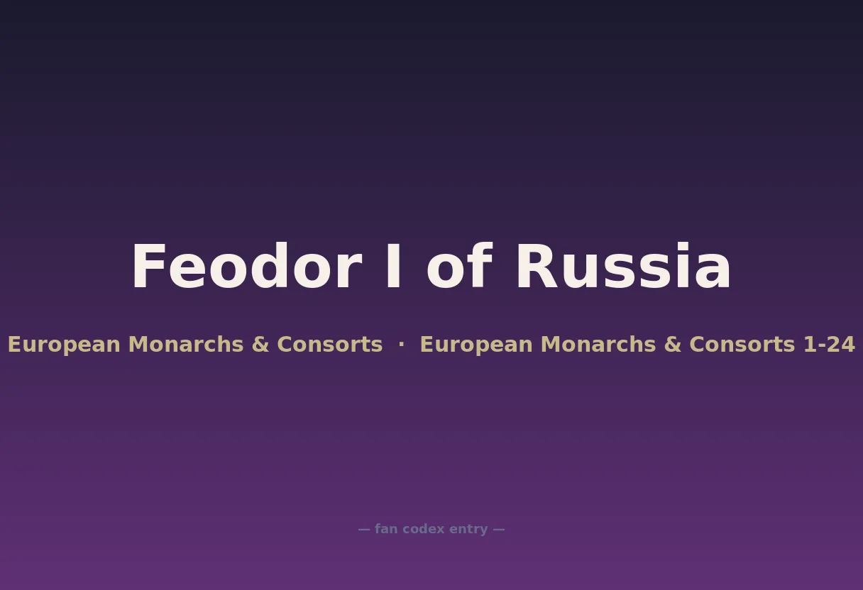 Feodor I of Russia