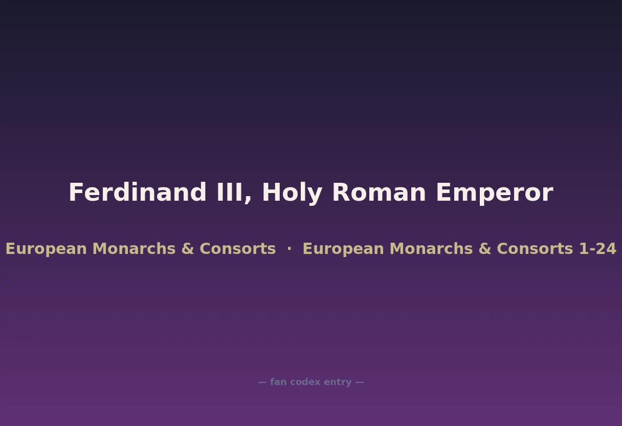 Ferdinand III, Holy Roman Emperor
